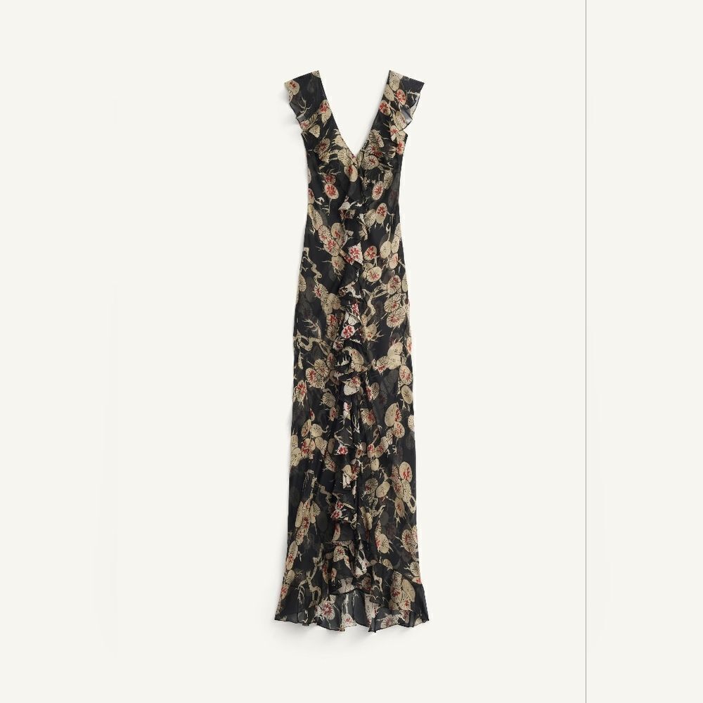 RARE KATE MOSS NWT ZARA MULTI-POSITIONAL PRINTED DRESS X KATE MOSS - Picture 6 of 10